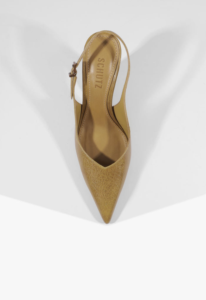 Lexi Sling Block Leather Pump - Schutz Shoes