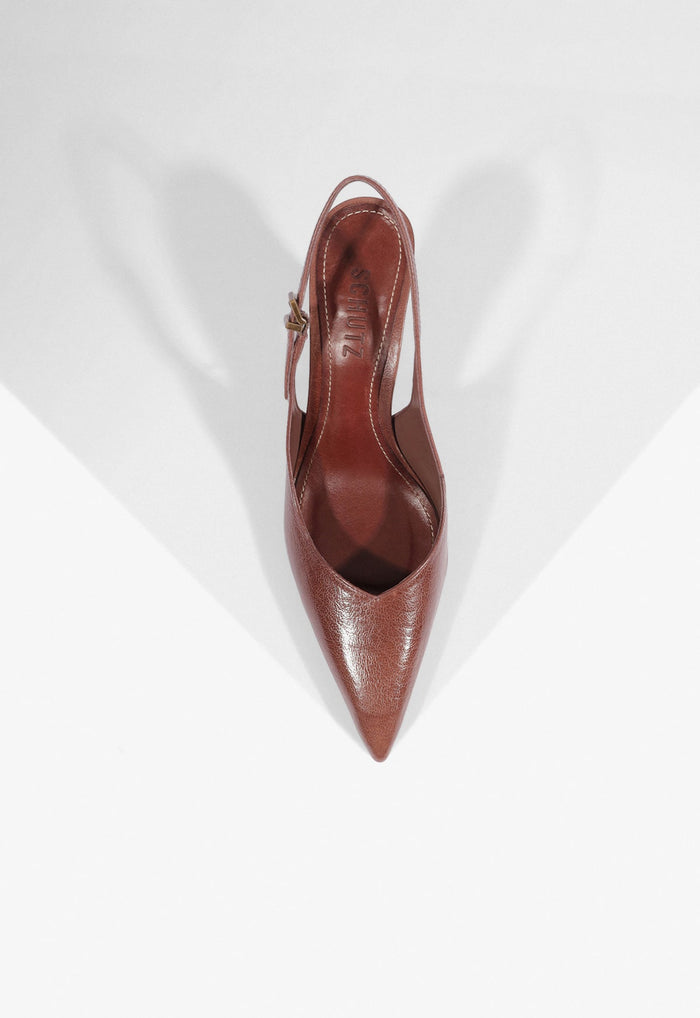 Lexi Sling Block Leather Pump - Schutz Shoes