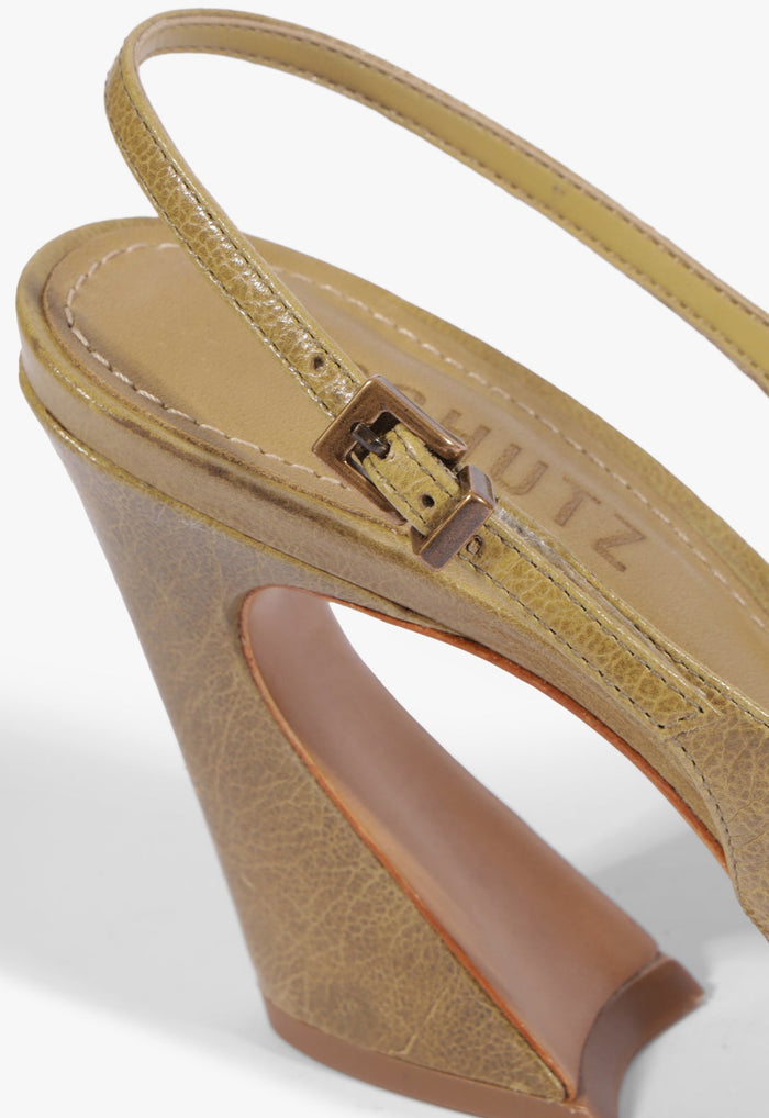 Lexi Sling Block Leather Pump - Schutz Shoes