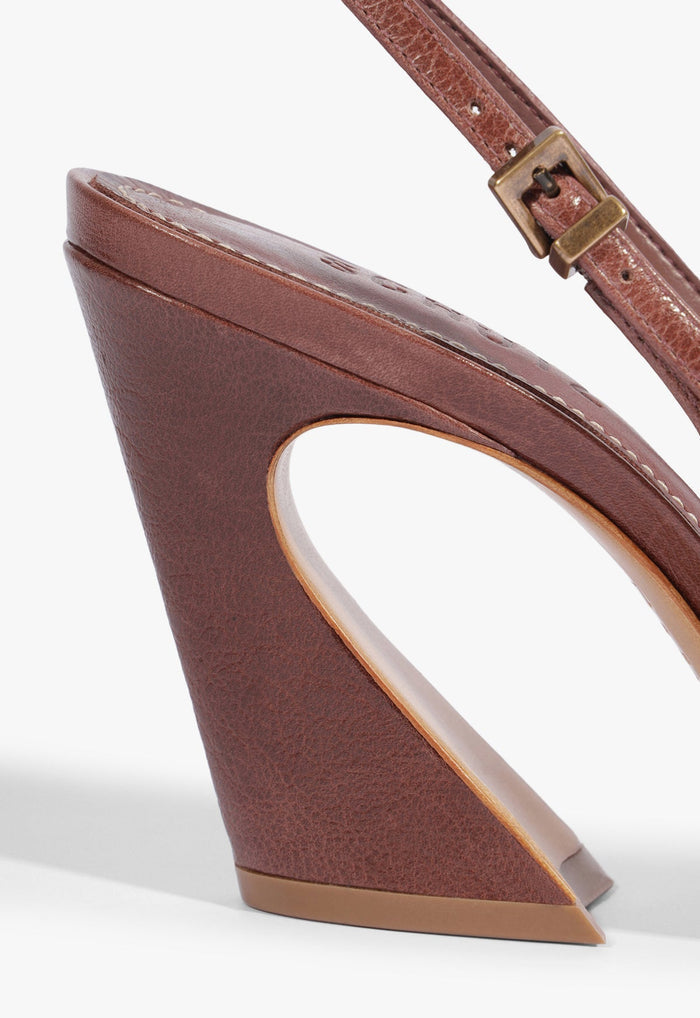 Lexi Sling Block Leather Pump - Schutz Shoes