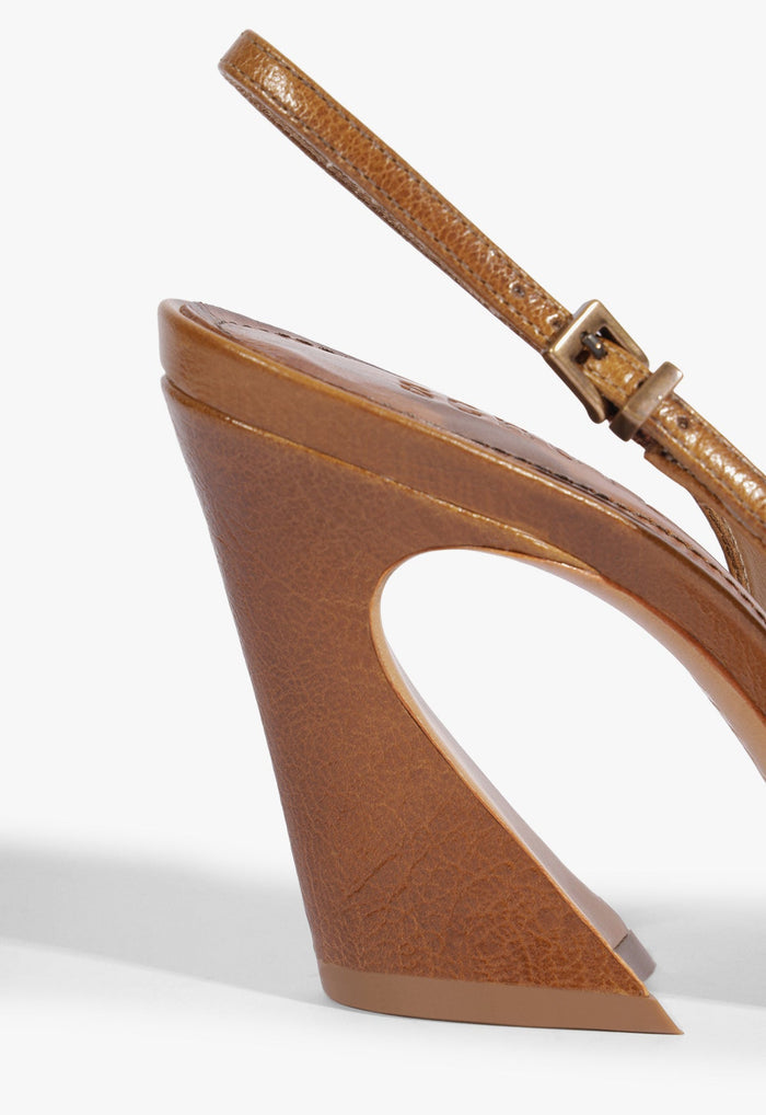 Lexi Sling Block Leather Pump - Schutz Shoes