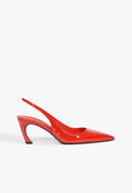 Lexi Sling Mid Pump 5 Red Patent Leather - Schutz Shoes