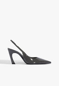 Lexi Sling Patent Pump 5 Gray Patent - Schutz Shoes