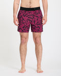 Lido Print Trunk 16" Boardshort - Sangria
