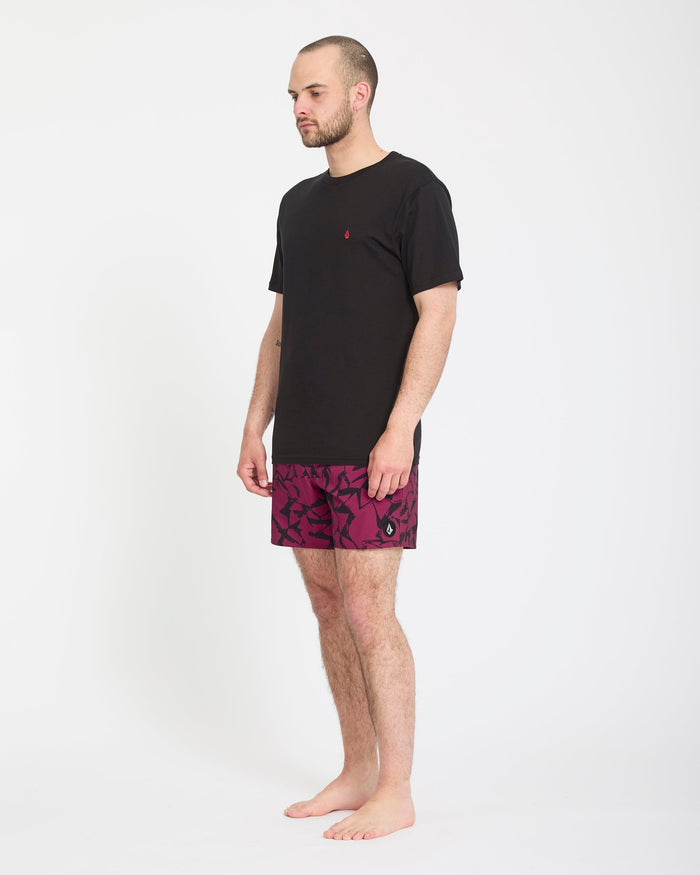 Lido Print Trunk 16" Boardshort - Sangria