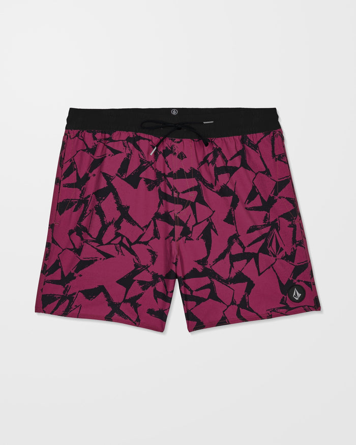 Lido Print Trunk 16" Boardshort - Sangria
