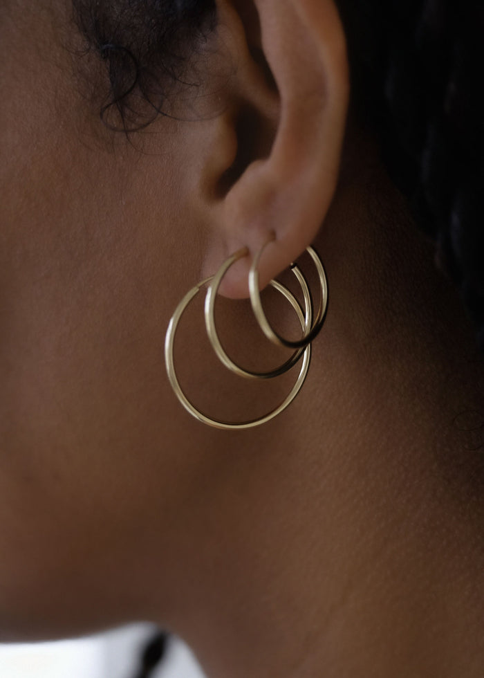 Lightweight Hoop Earrings Small