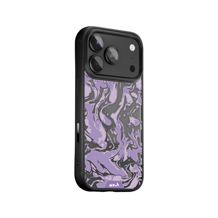 Lilac Protective Phone Case - Marbled