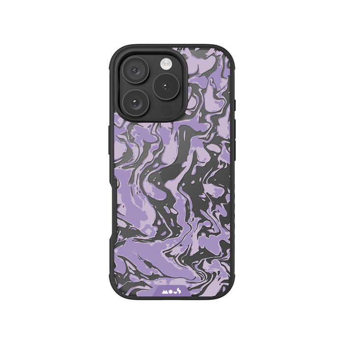 Lilac Protective Phone Case - Marbled