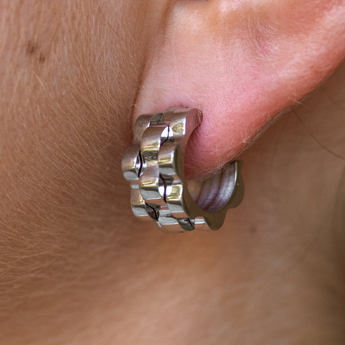 Lineage Hoops Silver