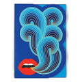 lips journal blue - front view 1