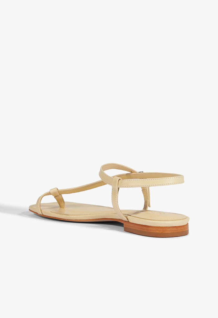 Lisa Beige Suede Flat Sandal - Schutz Shoes