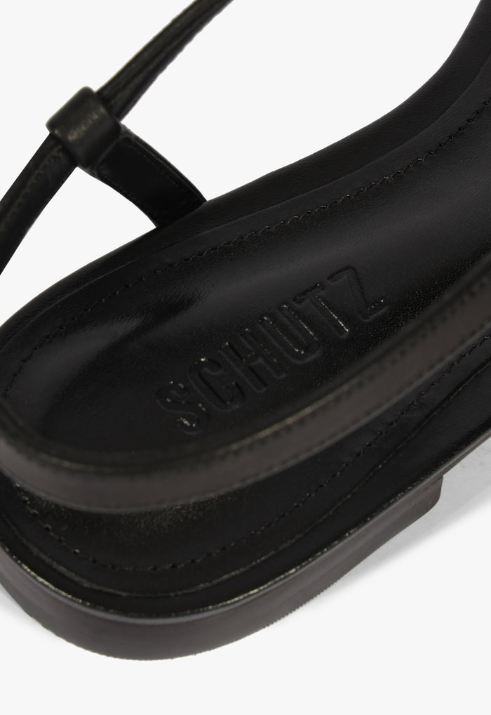 Lisa Leather Flat Sandal - Schutz Shoes