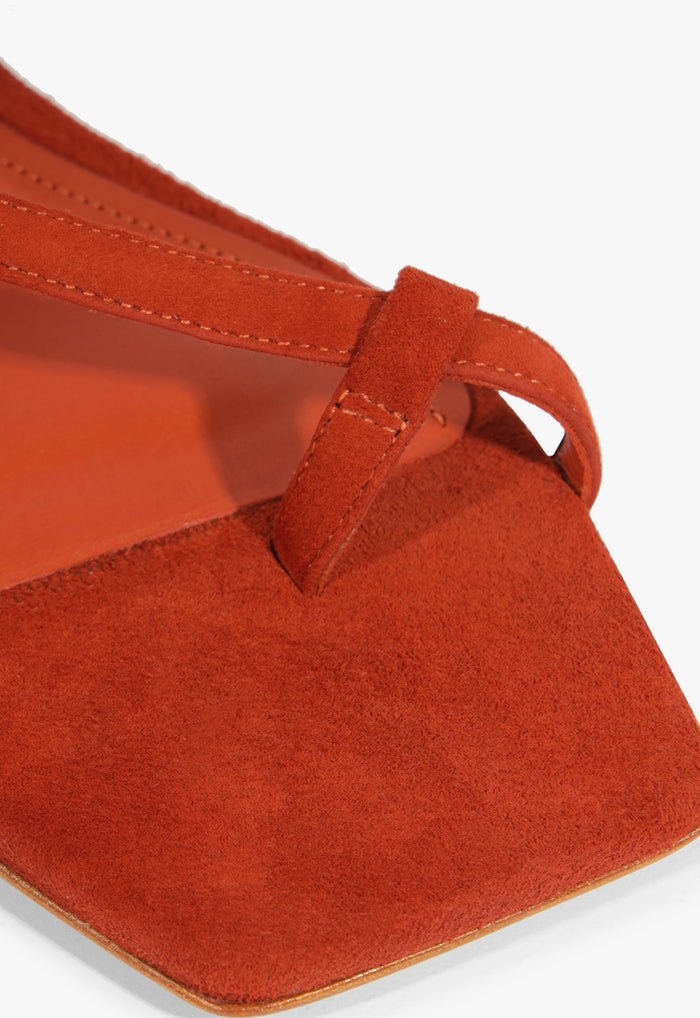 Lisa Suede Flat Sandal - Schutz Shoes