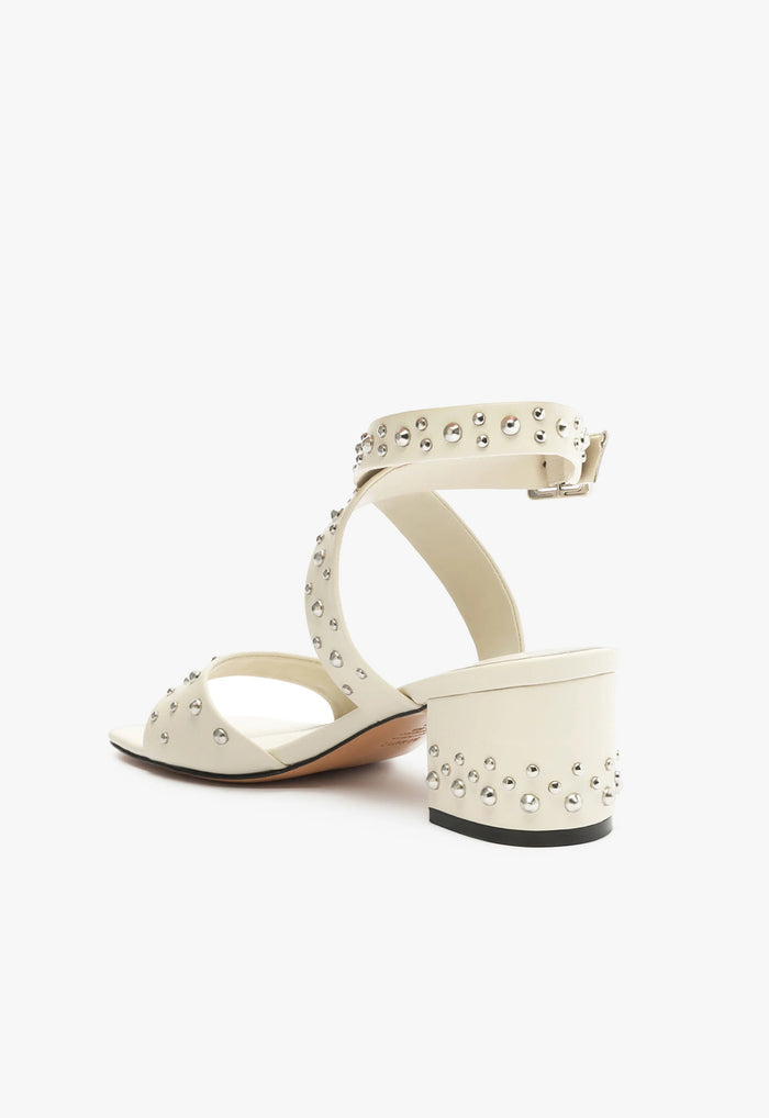 Lizzy Mid Block Leather Sandal - Schutz Shoes