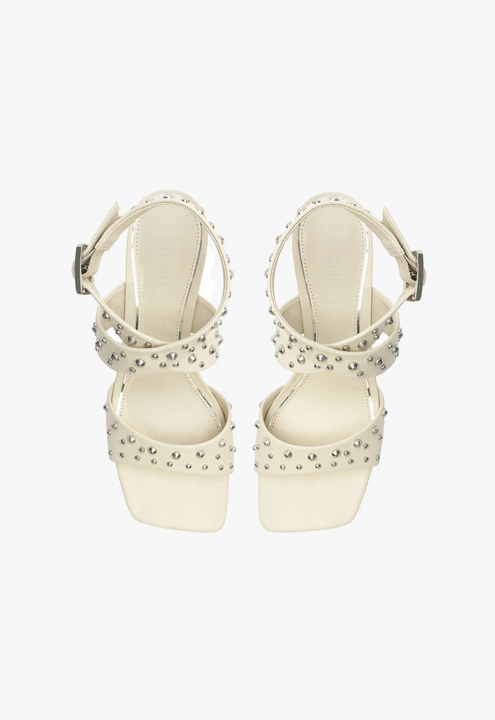 Lizzy Mid Block Leather Sandal - Schutz Shoes