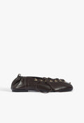 Lola Leather Flat 5 Maplewood Leather - Schutz Shoes