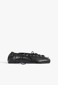 Lola Leather Flat 5 Black Leather - Schutz Shoes