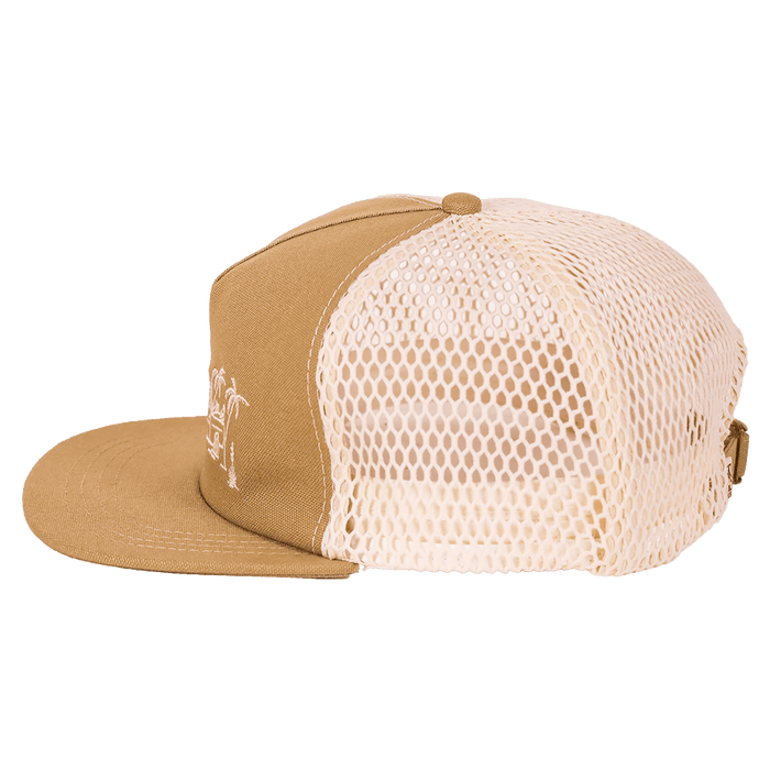 Long Haul 100% Organic Cotton Trucker Cap | Tan