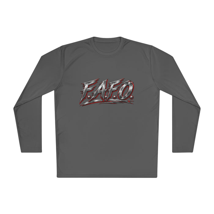 Long Sleeve Tee — 'F.A.Q.' Front / 'Team Harded' Back Graphic