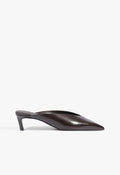 Loren Mid Leather Pump 5 Dark Brown Leather - Schutz Shoes