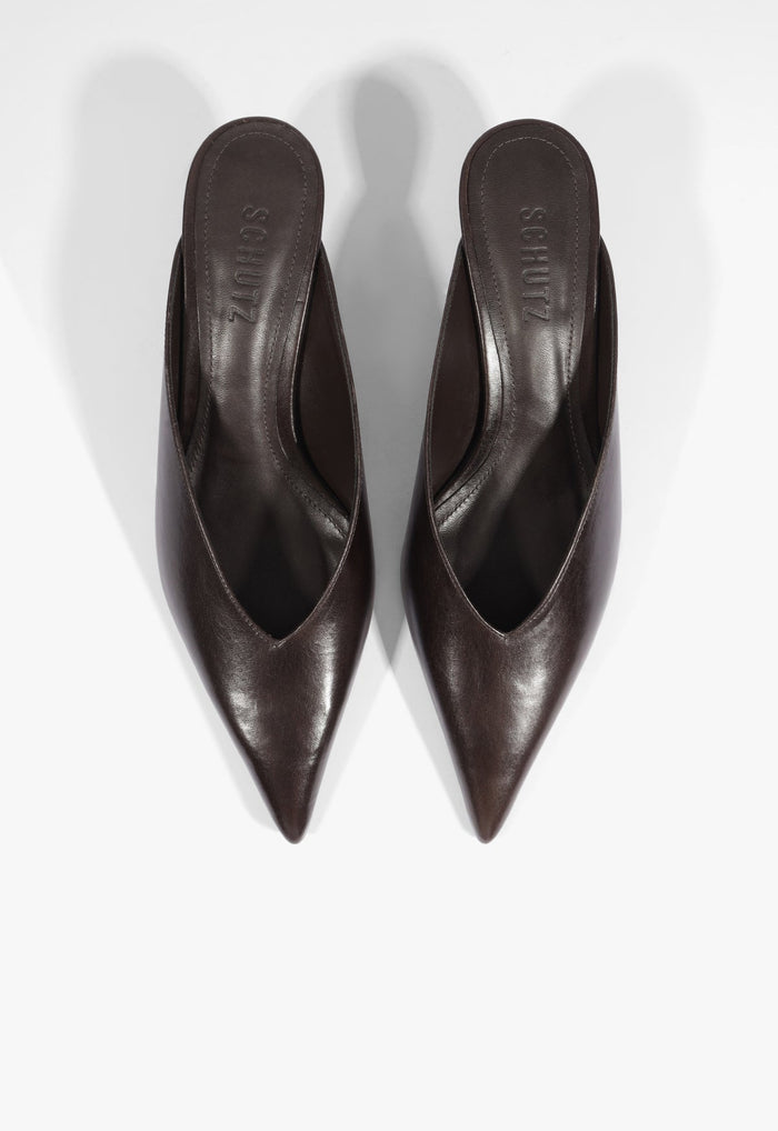Loren Mid Leather Pump - Schutz Shoes