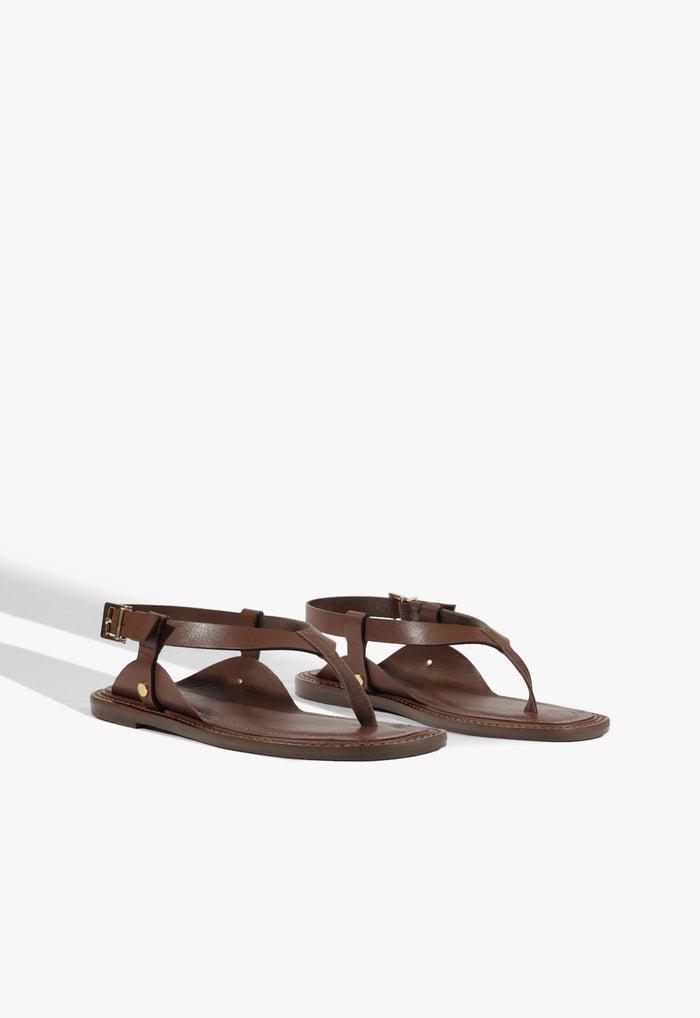 Lorraine Leather Flat Sandal - Schutz Shoes
