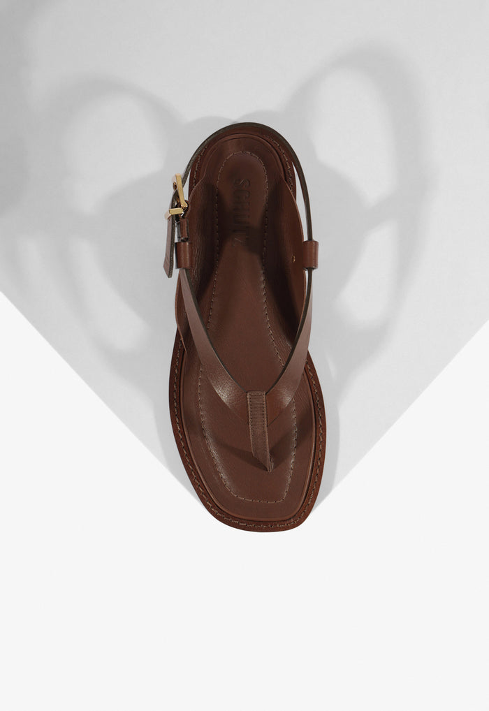 Lorraine Leather Flat Sandal - Schutz Shoes