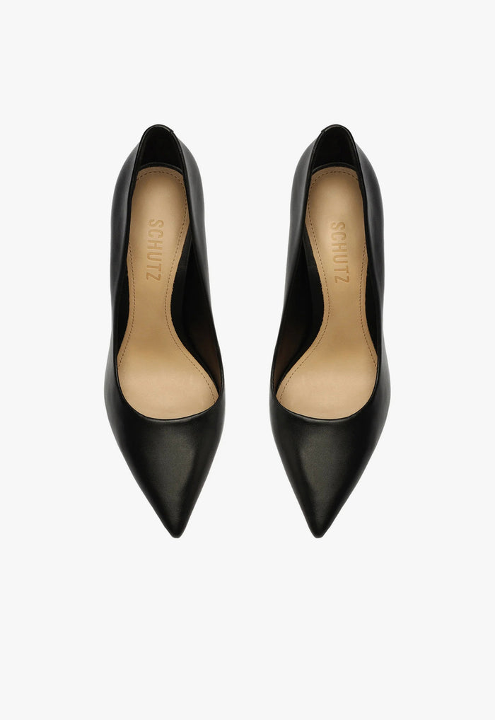 Lou High Stiletto Black Pump - Schutz Shoes