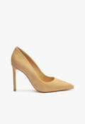Lou High Stiletto Honey Beige Pump 5 Honey Beige Suede - Schutz Shoes