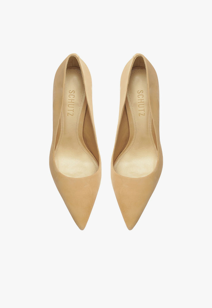 Lou High Stiletto Honey Beige Pump - Schutz Shoes