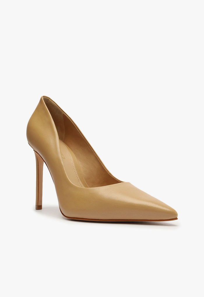Lou High Stiletto Light Beige Pump - Schutz Shoes