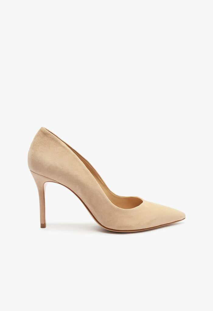Lou Lo Suede Pump 5 Honey Beige Suede - Schutz Shoes