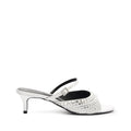 Louise Low Satin Sandal 5 White Satin - Schutz Shoes