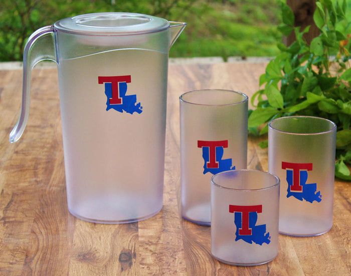 LA Tech Univ-Clear -Made in USA-BPA free-Bentley Collegiate Tumblers
