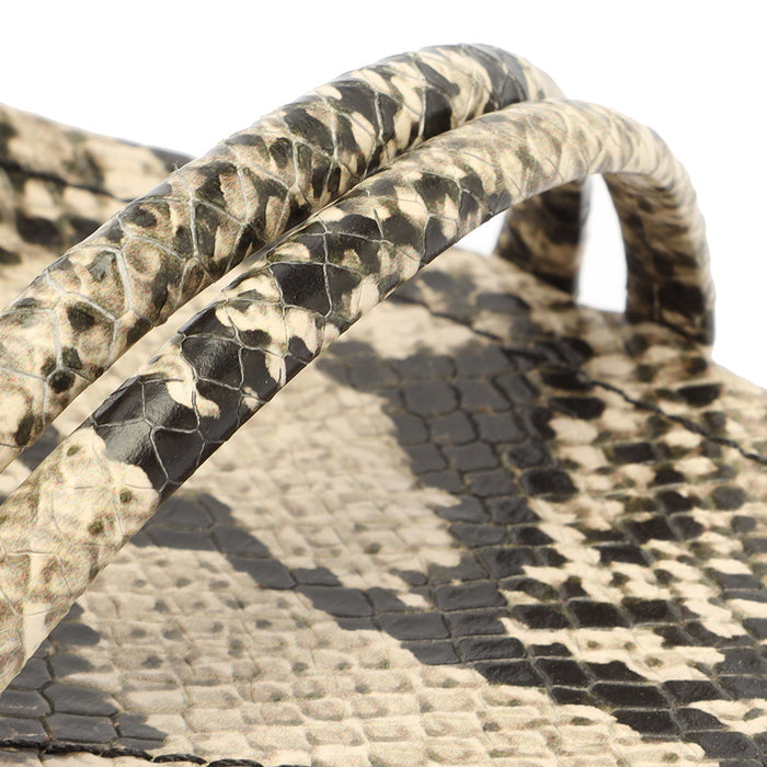 Lover Snake Embossed Leather Sandal - Schutz Shoes