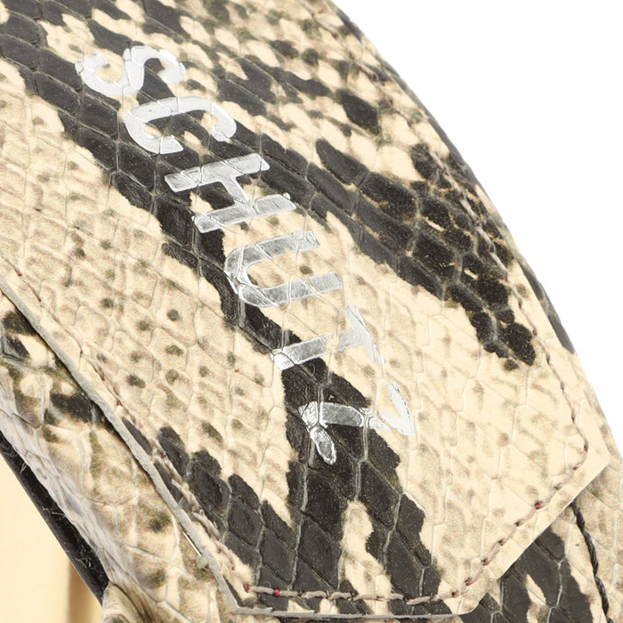 Lover Snake Embossed Leather Sandal - Schutz Shoes