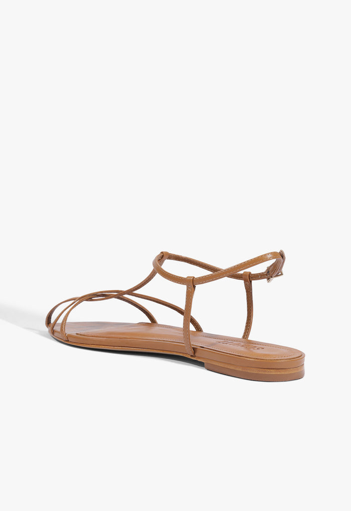 Lowen Leather Flat Sandal - Schutz Shoes