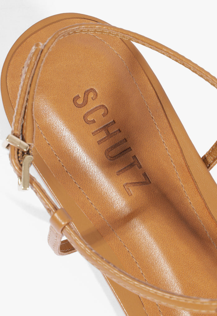 Lowen Leather Flat Sandal - Schutz Shoes