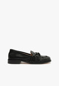 Luca Leather Flat 5 Black Nappa Leather - Schutz Shoes