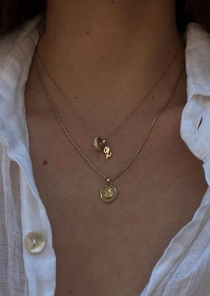 Lucky Number Charm Pendant