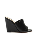 Lucy Casual Nappa Leather Sandal 5 Black Nappa Leather - Schutz Shoes