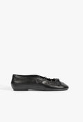 Luisa Leather Ballet Flat 5 Black Leather - Schutz Shoes