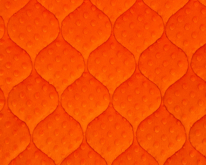 Orange Minky Dot