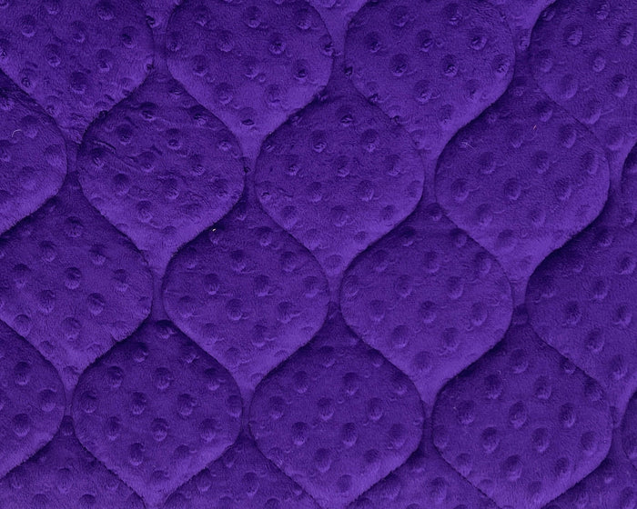 Royal Purple Minky Dot