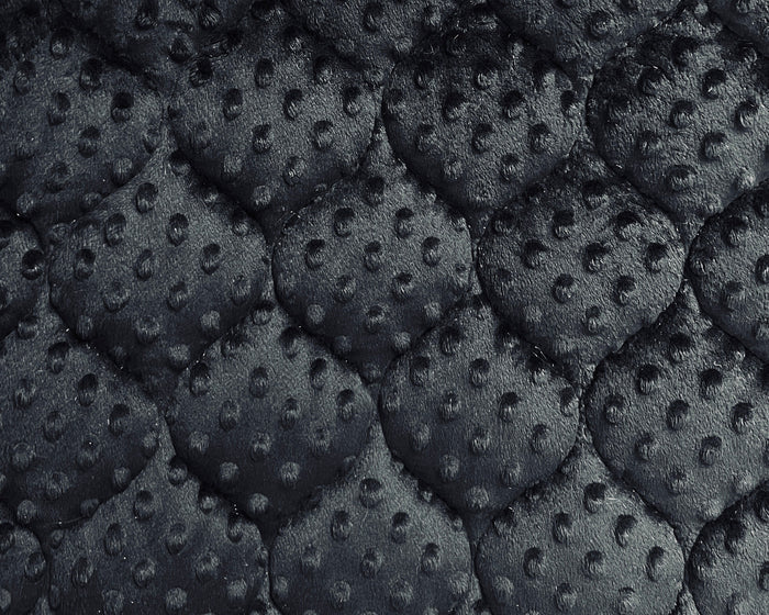Black Minky Dot