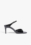 Lyra Mid Patent Leather Sandal 5 Black Patent - Schutz Shoes