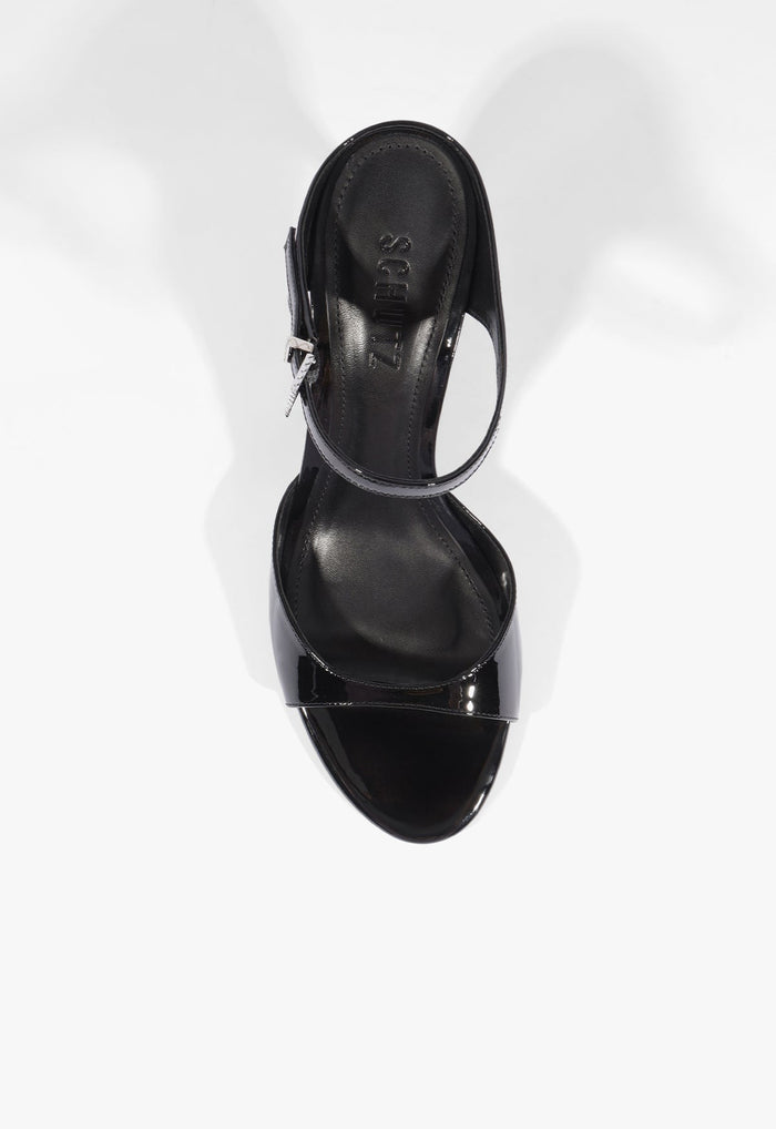 Lyra Mid Patent Leather Sandal - Schutz Shoes