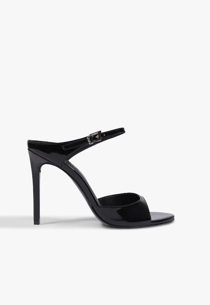 Lyra Patent Leather Sandal 5 Black Patent - Schutz Shoes