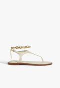 Lys Leather Sandal 5 Sugar White Leather - Schutz Shoes